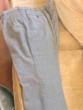 Men’s Slacks - black/white tweed